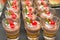 Chocolate mini small mousse dessert