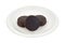 Chocolate moon pies on paper plate