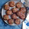 Chocolate nutty bites - truffles made with sprinkles