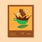 chocolate nutty taste note coffee label