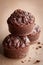 Chocolate oat bran muffins