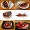 Chocolate pancakes dessert