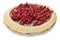 Chocolate pie with currants