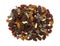Chocolate plus nuts and cranberry trail mix top view