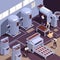 Chocolate Production Facility Isometric