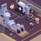 Chocolate Production Isometric Element