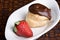 Chocolate Profiterol And Strawberry Dessert