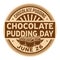 Chocolate Pudding Day stamp