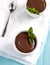 Chocolate Pudding With Mint