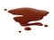 Chocolate puddle, brown choco spill, liquid blot