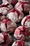 Chocolate \'Red velvet crincles\' cookies in powdered sugar