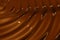 Chocolate ripple background close-up shooting