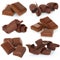 Chocolate shavings with blocks set