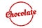 chocolate sign. chocolate round vintage stamp.