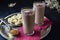 Chocolate Smoothie with Unsweetened Cacao Powder, Bananas and Almonds