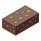 Chocolate snack bar icon, isometric style