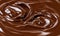 Chocolate Splash. Element for the production of packaging for chocolate bars, yogurts, biscuits, chocolate drinks, among other