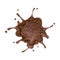 Chocolate splash and pouring,isolated on white background, Include clipping path.