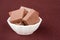 Chocolate Squares In A Bowl