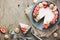 Chocolate strawberry bavarian cream cake