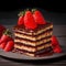 Chocolate Strawberry Delight: Tempting Delicious Cake