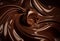 Chocolate swirl background. Clean, detailed melted choco mass