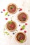 Chocolate tartlet with berry fruit
