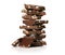 Chocolate tower with nuts