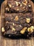 Chocolate walnut fudge brownies