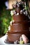 Chocolate wedding cake