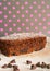 Chocolate zucchini bread polka dots