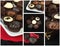 Chocolates collage