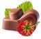 Chocolates with raspberry.