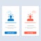 Choice, Choosing, Criticism, Human, Person  Blue and Red Download and Buy Now web Widget Card Template