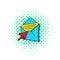Choice e-mail icon, pop-art style