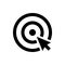 Choice icon, cursor in the center of dart target