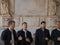 Choir of four male singers performs traditional Croatian music in Trogir