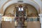 Choir and organ in the Church of St. Mary Magdalene in Cazma, Croatia