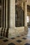 Choir-screen between massive pillars