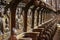 Choir stall of the Cathedral of Toledo in Spain