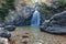 Chok Kra-Din waterfall the beautiful natural scenic place at Thong Pha Phum National Park in Kanchanaburi Thailand