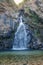 Chok Kra-Din waterfall the beautiful natural scenic place at Thong Pha Phum National Park in Kanchanaburi Thailand