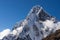 Cholatse mountain peak in Everest national park, Himalaya mountains range in Nepal