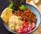 Chole chawal Indian buddha bowl