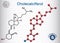 Cholecalciferol colecalciferol, vitamin D3 molecule. Structur