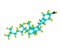 Cholecalciferol (D) molecular structure on white background