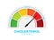 Cholesterol level meter with high and low fat test