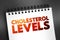 Cholesterol Levels text, medical concept on notepad for presentations and reports