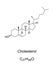 Cholesterol, a modified steroid, chemical structure and formula