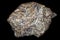 Chondrite Meteorite stone isolated on black background.